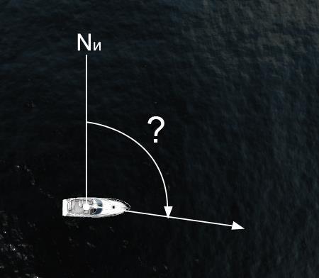 95. Как называется угол между нордовой частью истинного меридиана и диаметральной плоскостью судна?